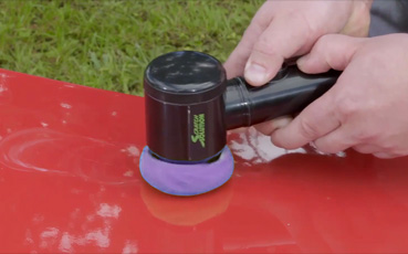 Polishing with Scratch Solution Car Care System